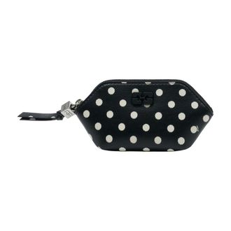 Ganni Bou Coin Purse with Dots - female - Ganni - Wallets & Cardholders - Black - ONE SIZE - Accessories