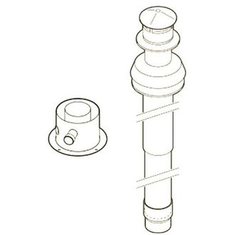 Bosch Junkers Bosch camino aspirazione MT1,46 60/100 AZ369 scarico concentrico verticale codice prod: 7716050044