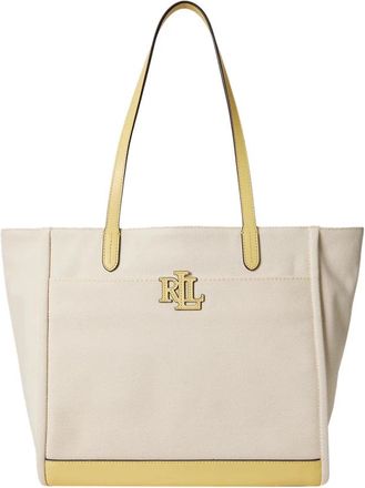 Ralph Lauren Cameryn Shopper Bag - Dames - Shoppers - Beige - ONE Size - Leer - Tassen