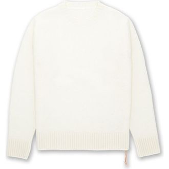 Fortela Skipper Merino Wool Crewneck Sweater in Off White at Nordstrom, Size X-Large Eu