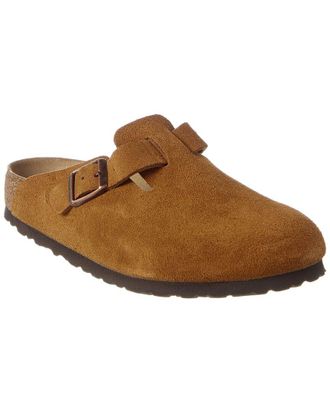 Birkenstock Boston Soft Footbed Suede Leather Clog