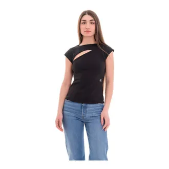 Calvin Klein Jeans Dames, Tops, Zwart, Maat: M