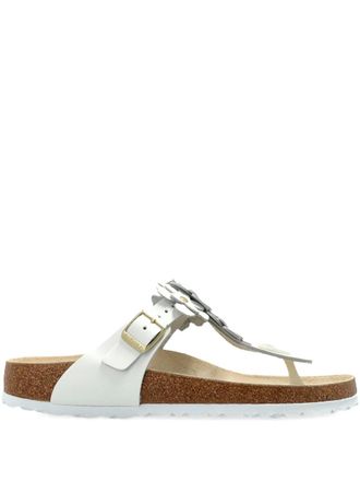 Birkenstock Sandali Gizeh con decorazione - Bianco