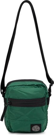 Stone Island Messenger Bags, male, Green, Size: ONE SIZE Logo Crossbody Bag