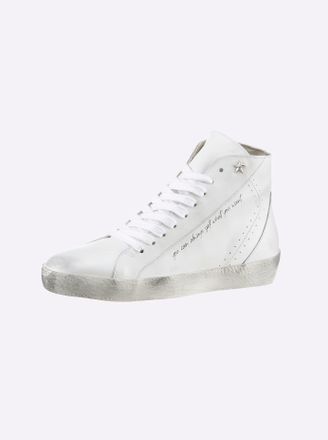 Heine Sneaker HEINE, Damen, Gr. 35, weiss (wei&szlig;), Glattleder, Leder, Rindsleder, Schuhe Sneaker