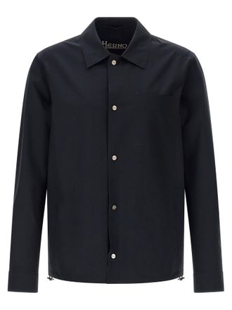 Herno Blue Polyamide Shell Mens Jacket