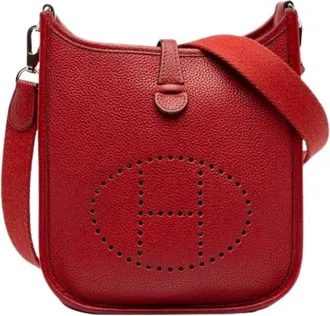 Herm&egrave;s Pre-owned Evelyne TPM Borsa a Spalla - - Pre-owned - Donna - Rosso - ONE SIZE
