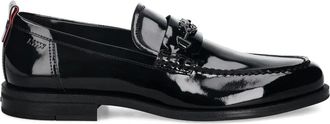 HUGO BOSS Loafers met detail - Zwart