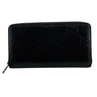 Gucci Black Leather Long Wallet (Bi-Fold) (Pre-Owned)