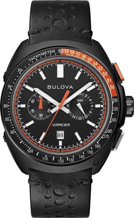 Bulova Racer Chronograaf Heren Zwarte Horloge 98B428