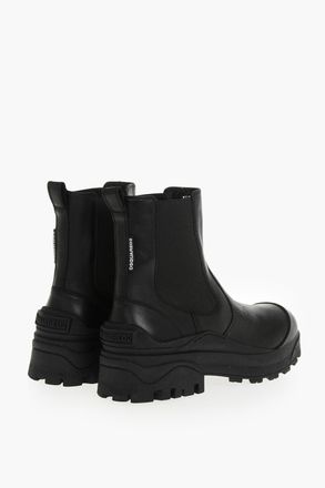 Dsquared2 Stivaletti Chelsea URBAN in Pelle con Suola Carrarmata Dsquared2