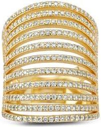Glaze Jewelry Moissanite Caged Band Ring in Gold at Nordstrom Rack, Size 8