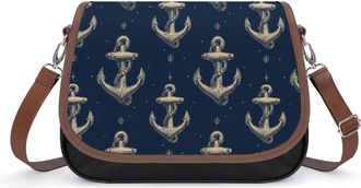 Generic Anchors Pattern Fashion Womens Crossbody Bags Novelty Handbag Shoulder Bag Purse