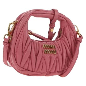 Miu Miu Pre-owned Mini Bags, female, Pink, Size: ONE SIZE Pre-owned Mini Shoulder Bag