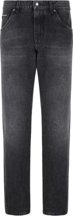 Dolce & Gabbana Washed Slim-Fit Denim Jeans - Heren - Slim Fit Jeans - Zwart - M - Denim - Jeans