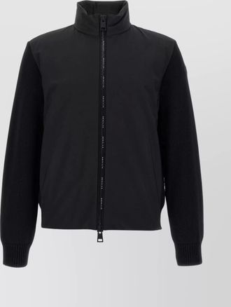 Moncler textured cardigan high collar