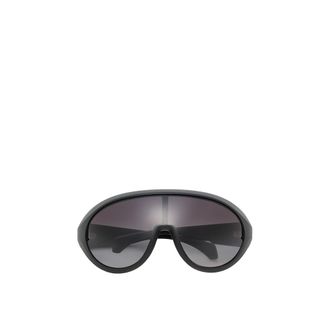 Moncler Moncler + Rick Owens Contrast Oval Sunglasses, Unisex, Black, Size: 36