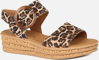 Gabor Womens Andre Womens Sandals - Leopard Print - Size: 3.5
