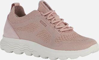 Geox Womens Geox Womens/Ladies Spherica Suede Trainers - Pink - Size: 7.5