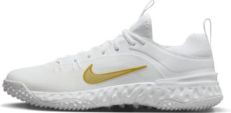 Nike Mens Huarache 9 Elite TF LAX Lacrosse Shoes in White | FN0310-100
