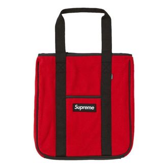 SUPREME FW18 Polartec Tote Bag Red SUP-FW18-893