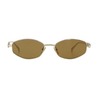 Gucci Womens Gg1802s-005 Metal Frame Sunglasses Gold