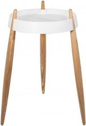 Zafferano Zafferano - Tavolino liol&agrave; h67cm Bianco - Frassino naturale
