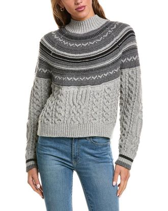 525 america Cable Wool-Blend Pullover