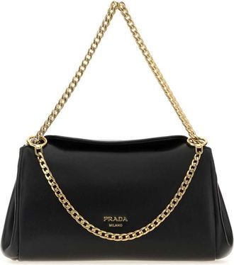 Prada Black Nappa Leather Small Prada Tumulte Handbag