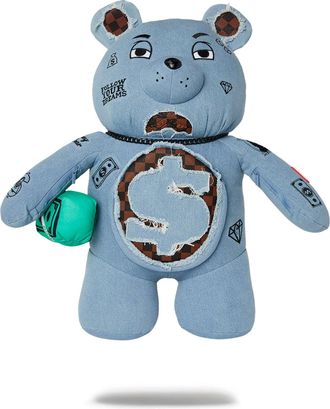 Sprayground Unisex Shores of Italy Moneybear Backpack - Blue - One Size