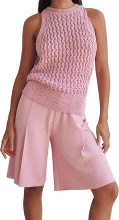 Sita Murt/ Knitted Bermuda In Pink