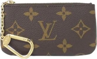 Louis Vuitton Pre-owned Pochette Cle Monogram munt- en sleuteletui - Dames - Vintage Accessoires - Bruin - ONE Size - Vintage