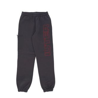 Iuter Sweatpants, male, Gray, L, Fleece Tracksuit Trousers Asphalt