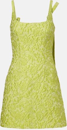 Emilia Wickstead Eliezer floral cloqu&eacute; minidress