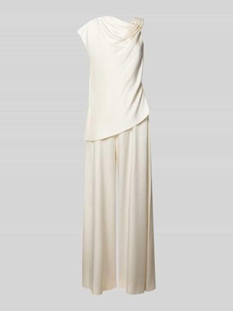 HUGO BOSS Regular Fit Jumpsuit in Satin-Optik Modell DANJINI in Offwhite, Gr&ouml;&szlig;e 32