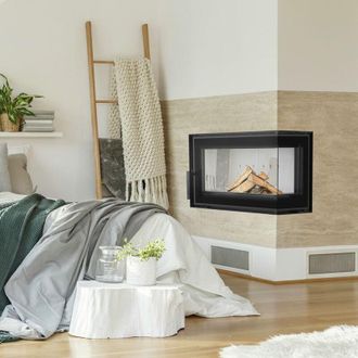 Kratki Rechter Stahl-Luftkamin KRATKI SIMPLE 6 kW 150