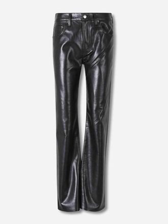 A Gold E Straight Leather Pants