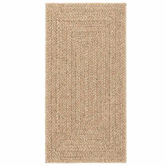 vidaXL Alfombra Zizur Apariencia De Yute Interior Exterior 100x200 Cm Vidaxl