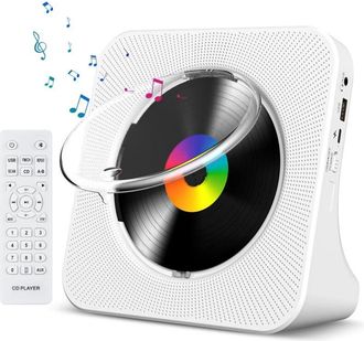 OEM Reproductor De Cd De Escritorio Con Bluetooth, Altavoces Hifi Port&aacute;tiles Integrados De Montaje En Pared Con Pantalla Led, Equipo De Audio Para El Hoga