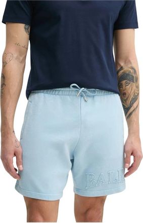 BALR. Urban Washed Sweat Shorts - Heren - Korte Broeken - Blauw - 2XL - Katoen - Korte Broeken