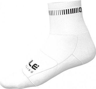 Al&eacute; Logo Q-Skin Socks Velosocken - Unisex | wei&szlig;