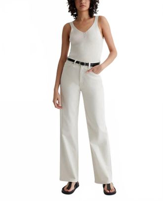 AG - Adriano Goldschmied Kora High Rise Wide Leg Jean In Opal Stone