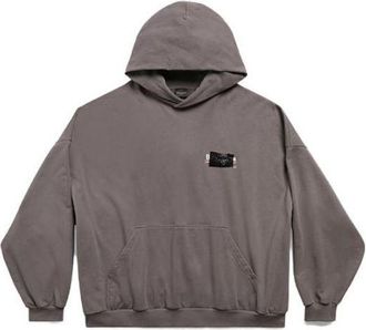 Balenciaga Gaffer Oversized Hoodie Grey 713677TNVG21227