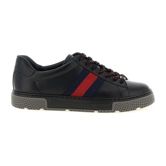 Gucci Sneaker de Piel - Shoes - Hombre - Negro - 40 1/2 EU