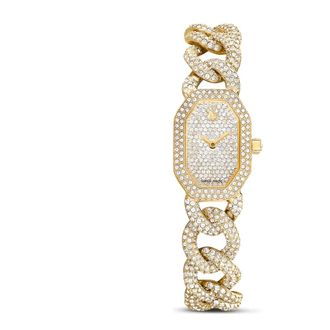 Swarovski Dextera Chain Watch - Dames - Horloges - Geel - ONE Size - Accessoires