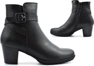 Generic Womens Ankle Boots Ladies Boots High Heel Boot Size 6 Womens Memory Foam Boot Size 7 High Heels Side Zip Fastening Memory Foam Insole Block Heel Sizes