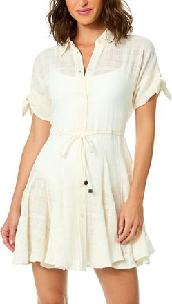 CeCe by Cynthia Steffe Cece Short Flare Button Up Dress