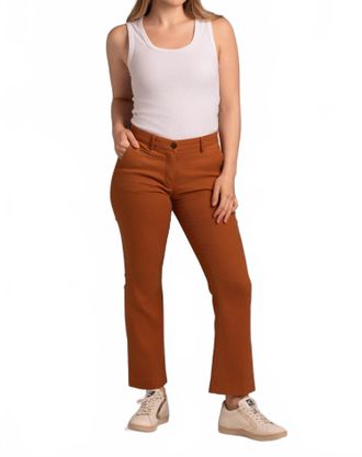 Mason's New York Trumpet Chino Pants In Rust
