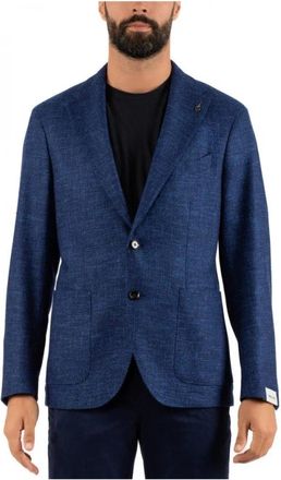 Paoloni Herenjas - Heren - Blazers - Blauw - S - Katoen - Jassen