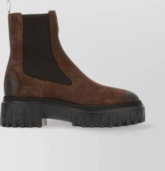 Hogan leather chelsea ankle boots